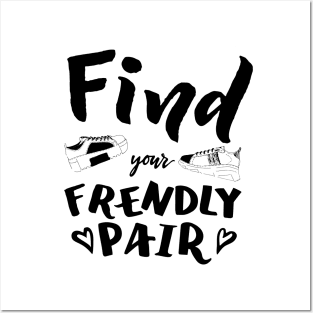 Logo Find your frendly pair with shoes Posters and Art